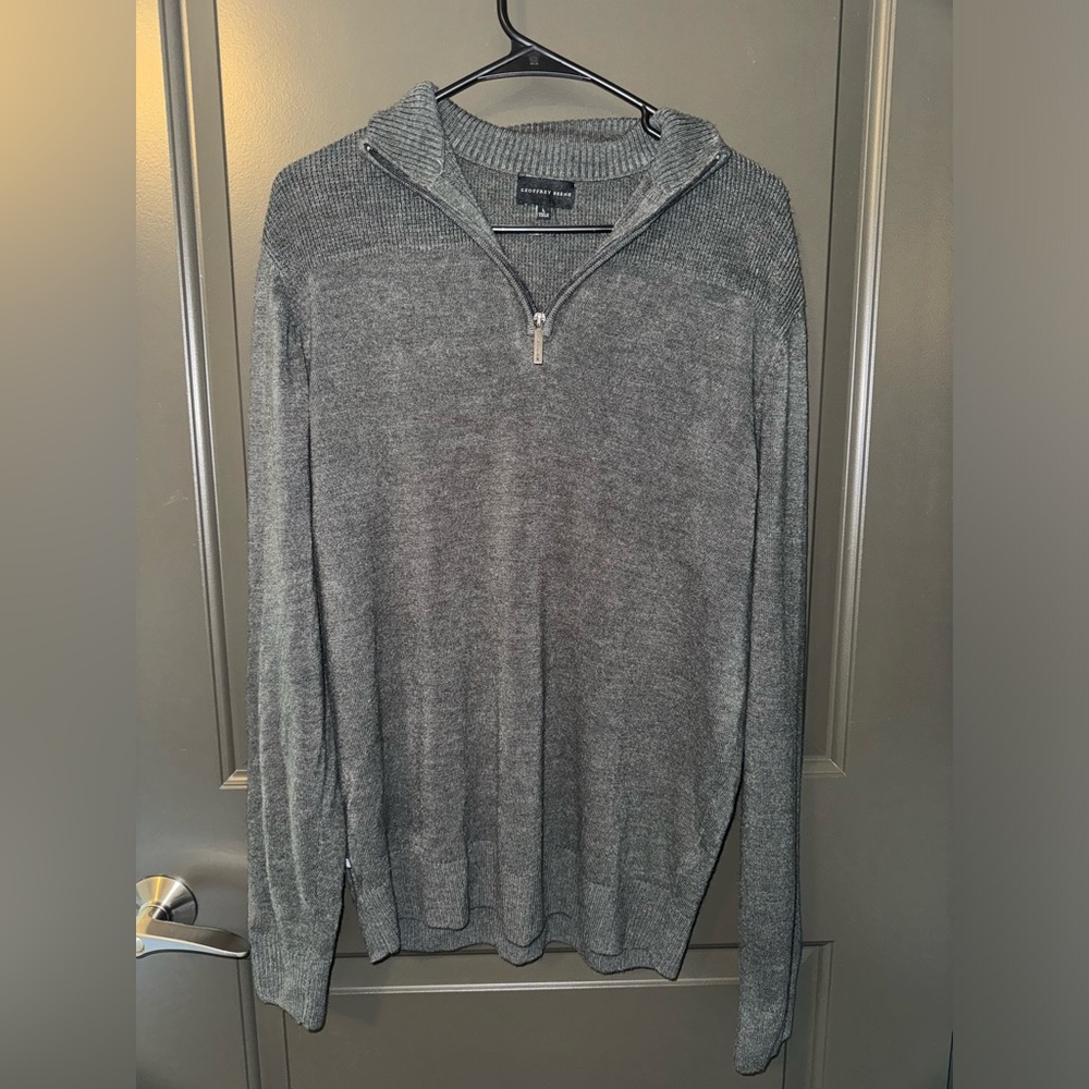 Geoffrey Beene Men’s Sweater Size Large Graphite Heather‎ Gray